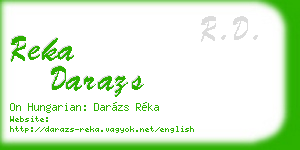 reka darazs business card
